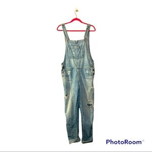 AG Adriano Goldschmied  Denim Distress Overall Light Wash Size 26R